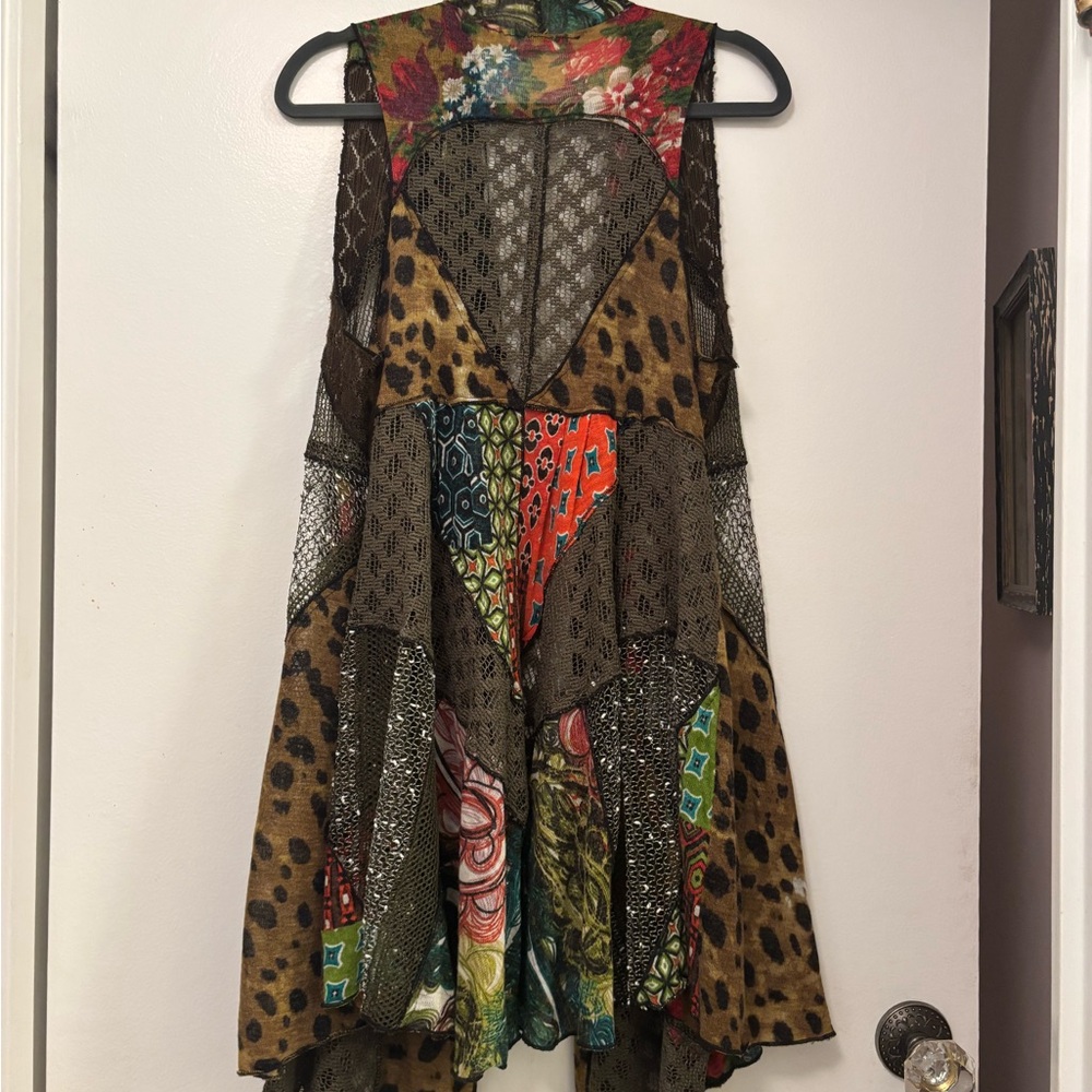 Soft Surroundings Multicolor Patchwork Sleeveless… - image 2